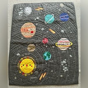 Crate & Barrel Crib Quilt - Solar System